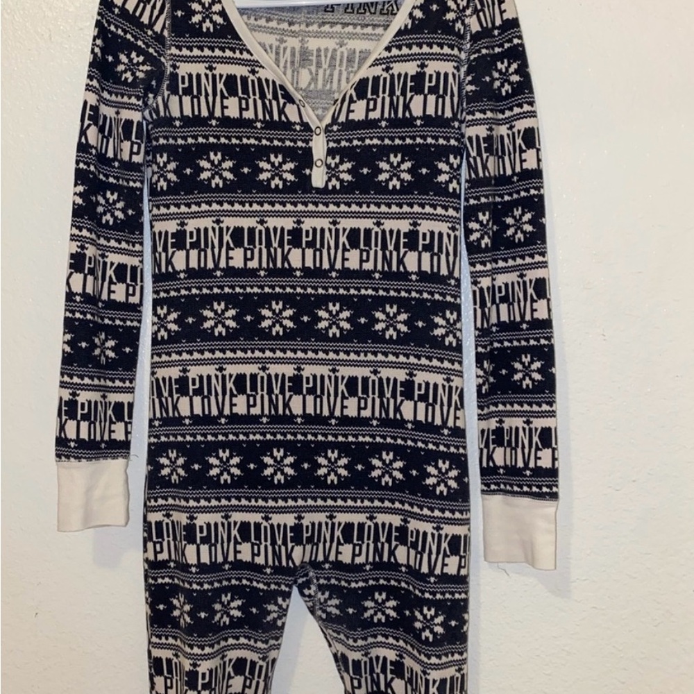 Victoria secret onesie SIZE M 
Color blue/white